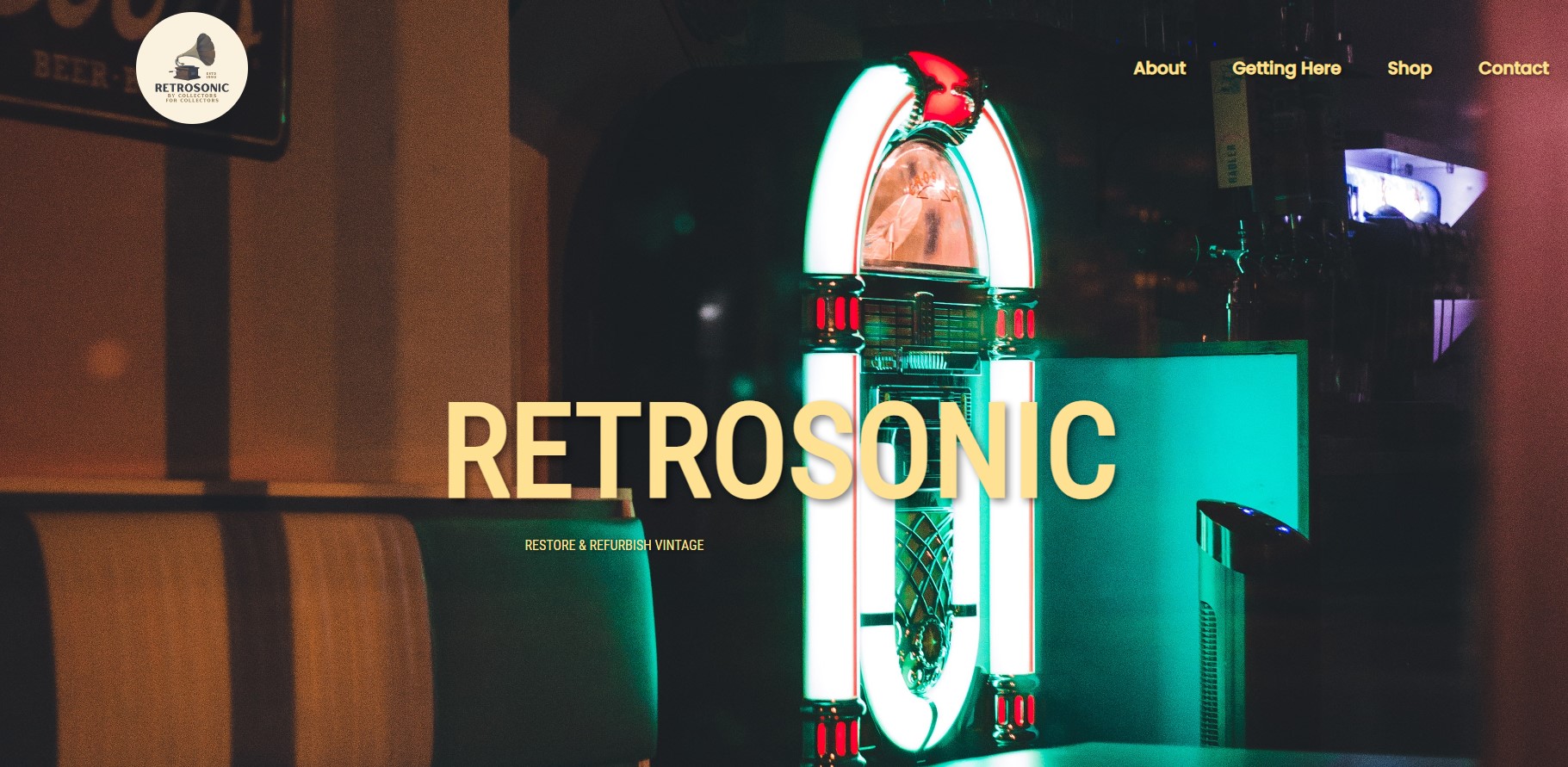 retrosonic Webpage